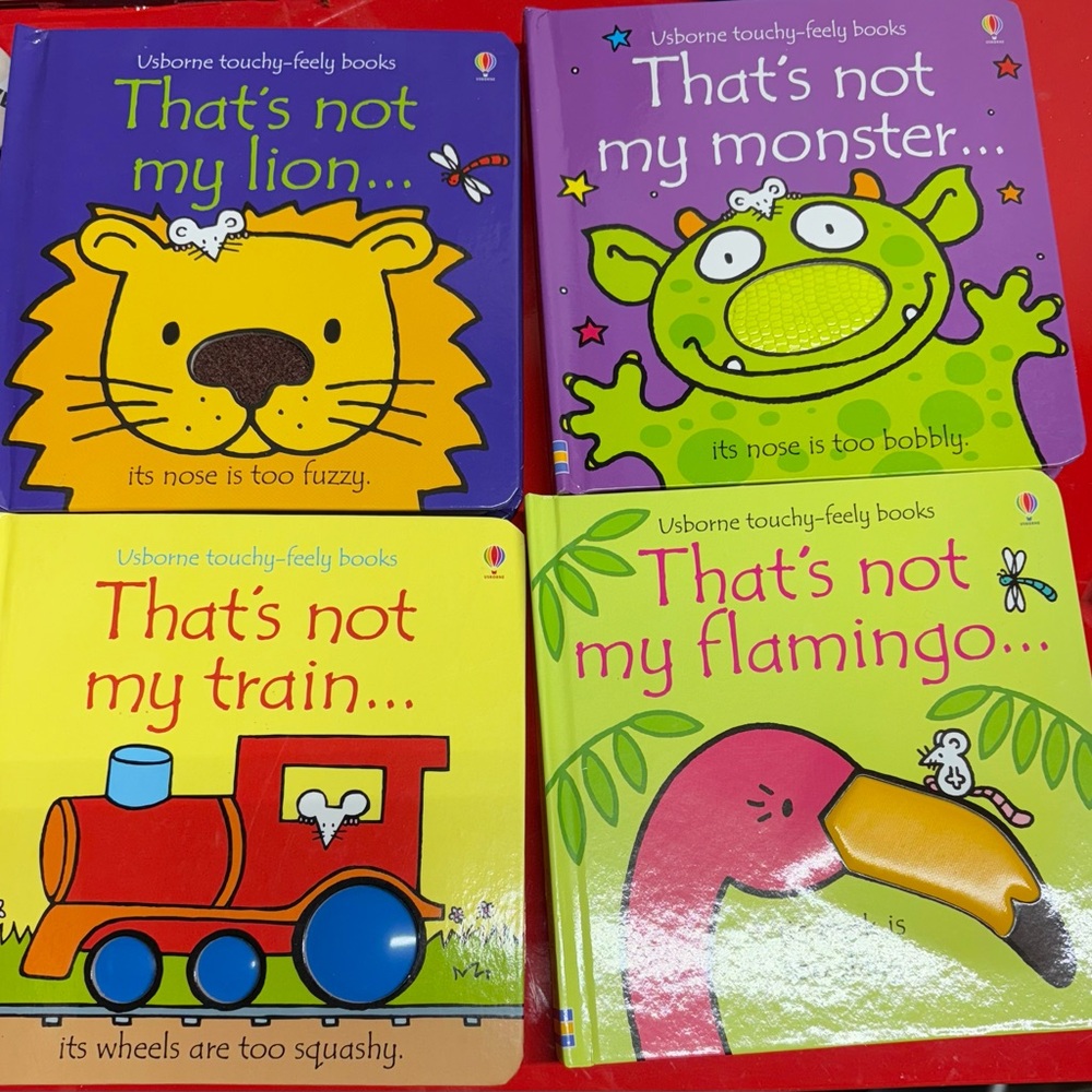 Usborne “that’s not my…” Interactive lift the flap touch and feel board books